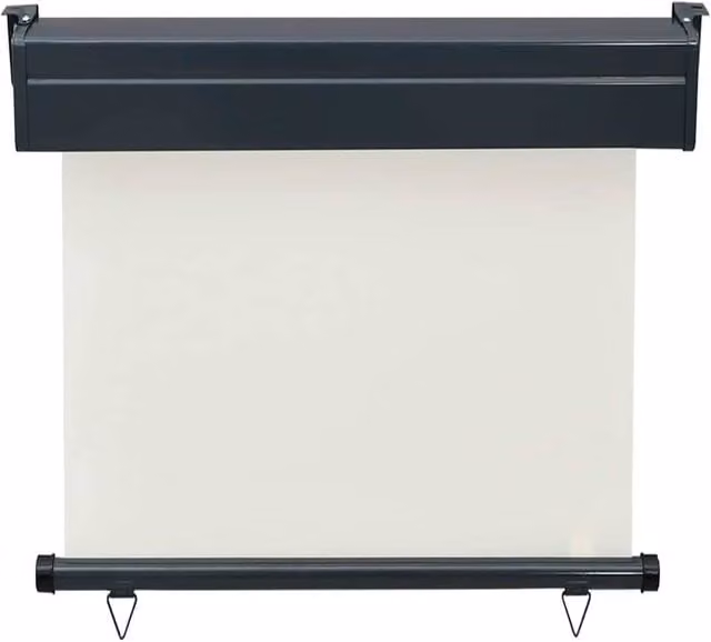 Berkfield Home Wall-Mounted Roller Balcony Side Awning in Beige, W: 85 cm x H: 250 cm