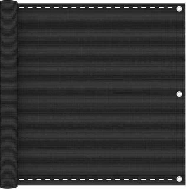 Berkfield Home Balcony Screen HDPE Anthracite Black W: 90 cm, L: 600 cm