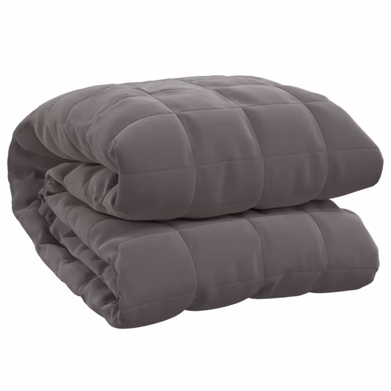 Berkfield Home Grey Weighted Blanket, 5 kg, W/D/H: 180 x 120 x 1 cm