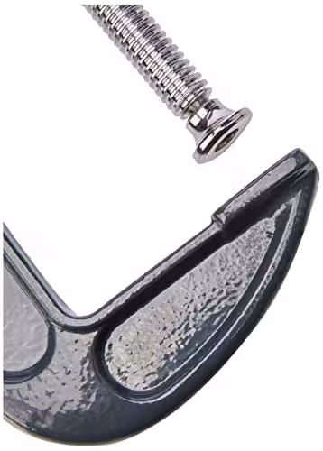 Hilka Heavy Duty Steel G Clamp, Silver, 15.24 x 15.24 cm – 5