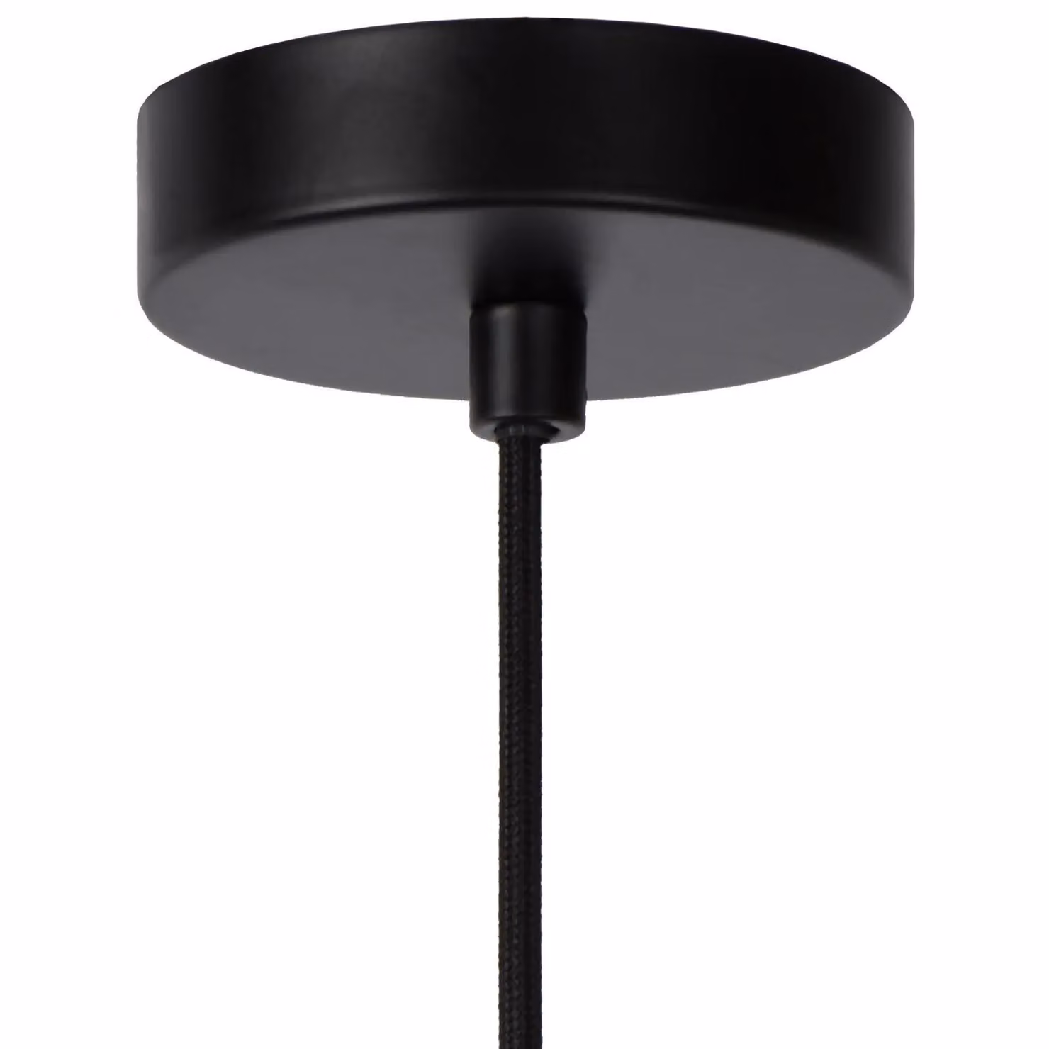 Lucide Julius Dimmable Adjustable Height Vintage Pendant Light in Grey and Gold/Brass, Diameter: 40 cm – 5