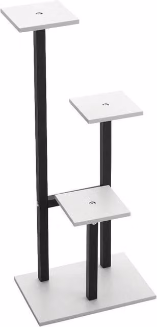 Kelvenix 3 Tiered Modern Plant Stand and Flower Pot Holder in Matt Black