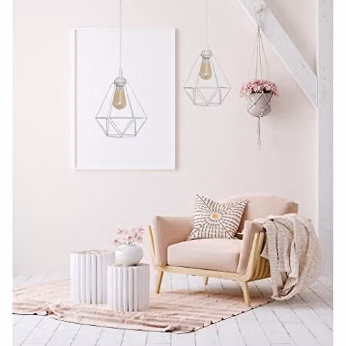 Netlighting Helam Karo Cluster Pendant Ceiling Light in White, Diameter: 32 cm