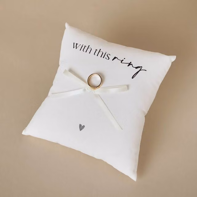 Amore by Juliana White Wedding Ring Cushion