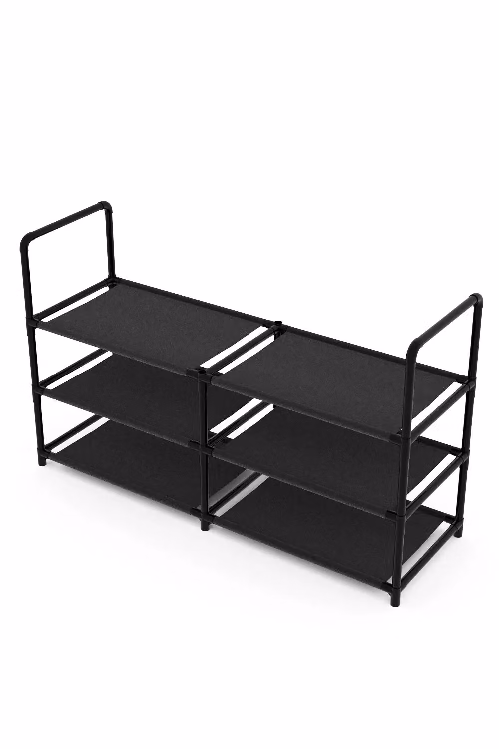 H&O Direct 3-Tier Large Metal Shoe Rack in Matt Black – 2