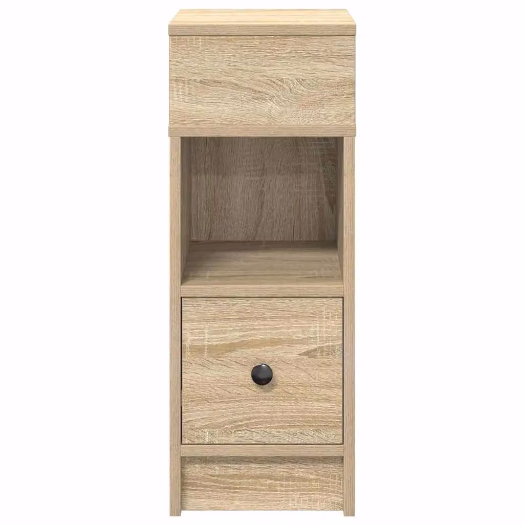 Berkfield Home Bedside Cabinet with Drawer in Sonoma Oak Brown, W/D/H: 25 x 31 x 66 cm – 2