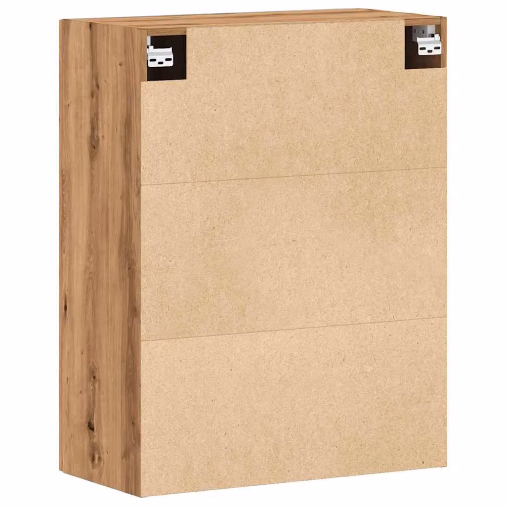 Berkfield Home Artisan Oak Wall Cabinet in Brown, W: 60 cm, D: 31 cm, H: 70 cm – 3