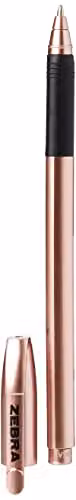 Zebra Z Grip Rose Gold Ballpoint Pens with Black Ink, Pack of 3 – 2