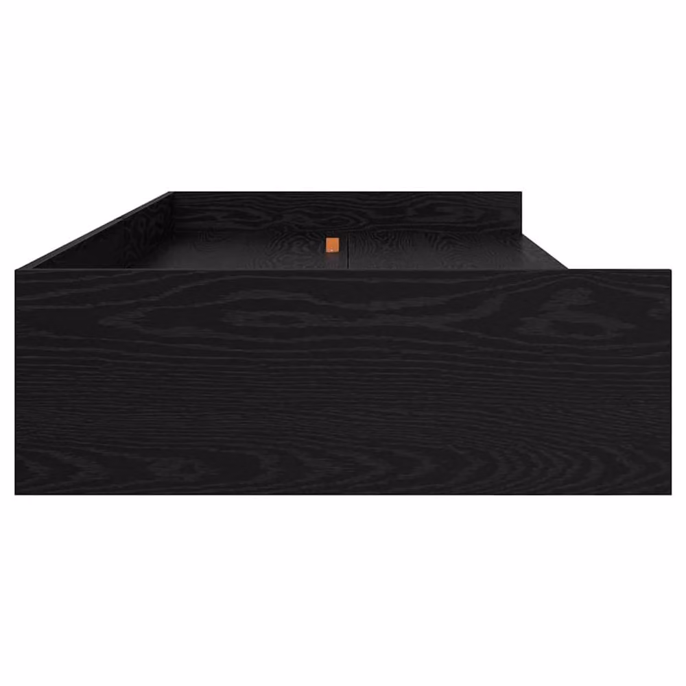 Berkfield Home Storage Bed Frame in Black Oak with Drawers, W/D/H: 90 x 200 cm – 3