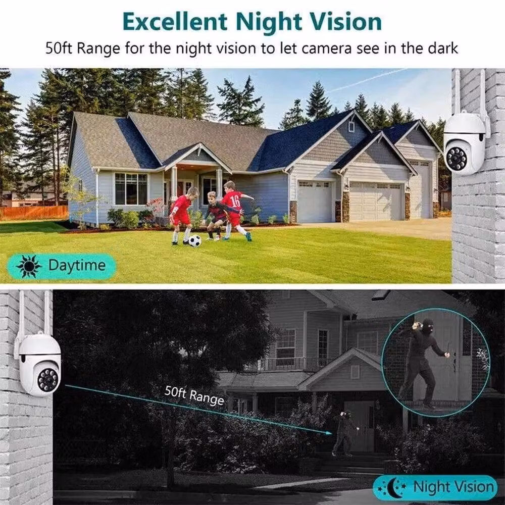 KORVIXA White WiFi Indoor HD PTZ Smart Home Security CCTV Camera with IR – 2