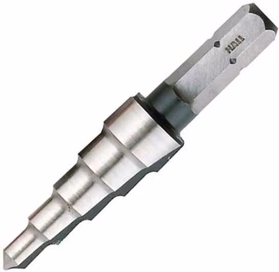 HALLS HSS High-Speed Steel Step Twist Drill in Silver and Multicolour