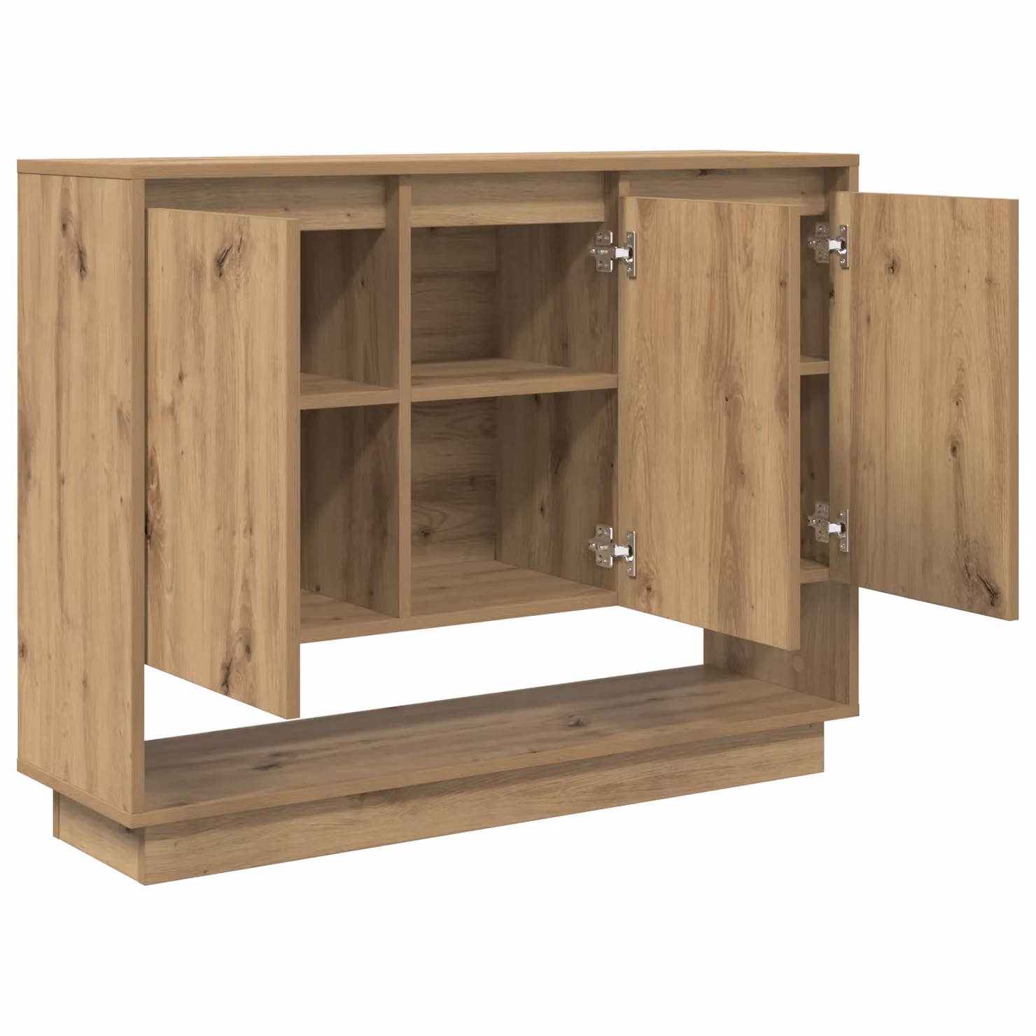 Berkfield Home Artisan Oak Sideboard in Brown, W/D/H: 97 x 29 x 75 cm – 2