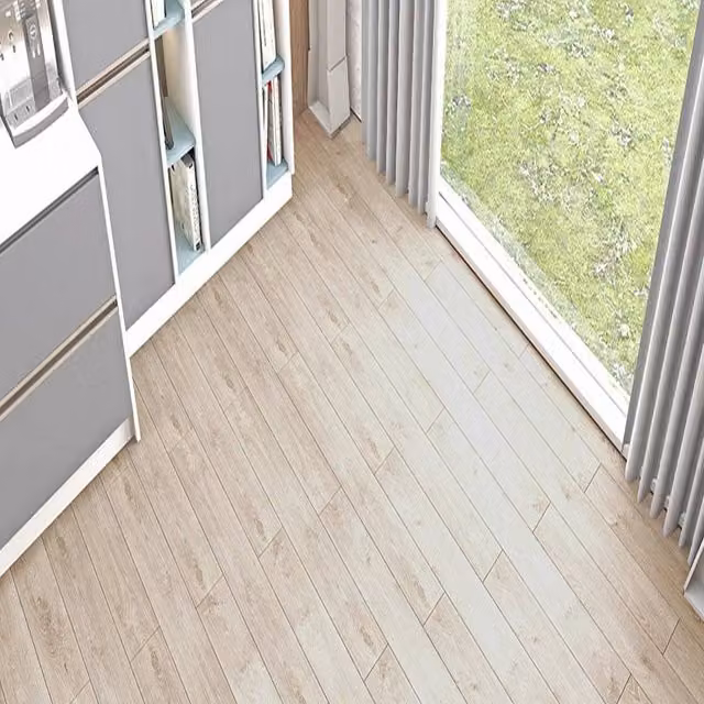 AGT EfftPre Wood Effect Click Laminate Flooring in Natural Beige