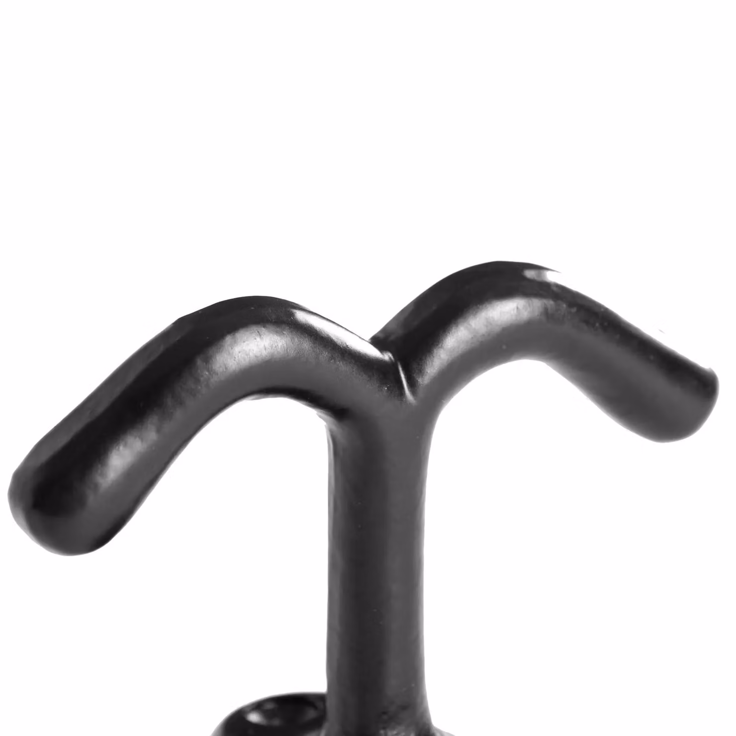 Hammer and Tongs Matt Black Iron Double Ceiling Hook, Pack of 10, W: 80 mm, H: 60 mm – 2