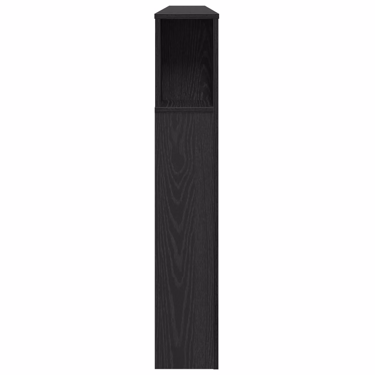 Berkfield Home Black Oak Headboard Cabinet, W: 180 cm, D: 18.5 cm, H: 102.5 cm – 4