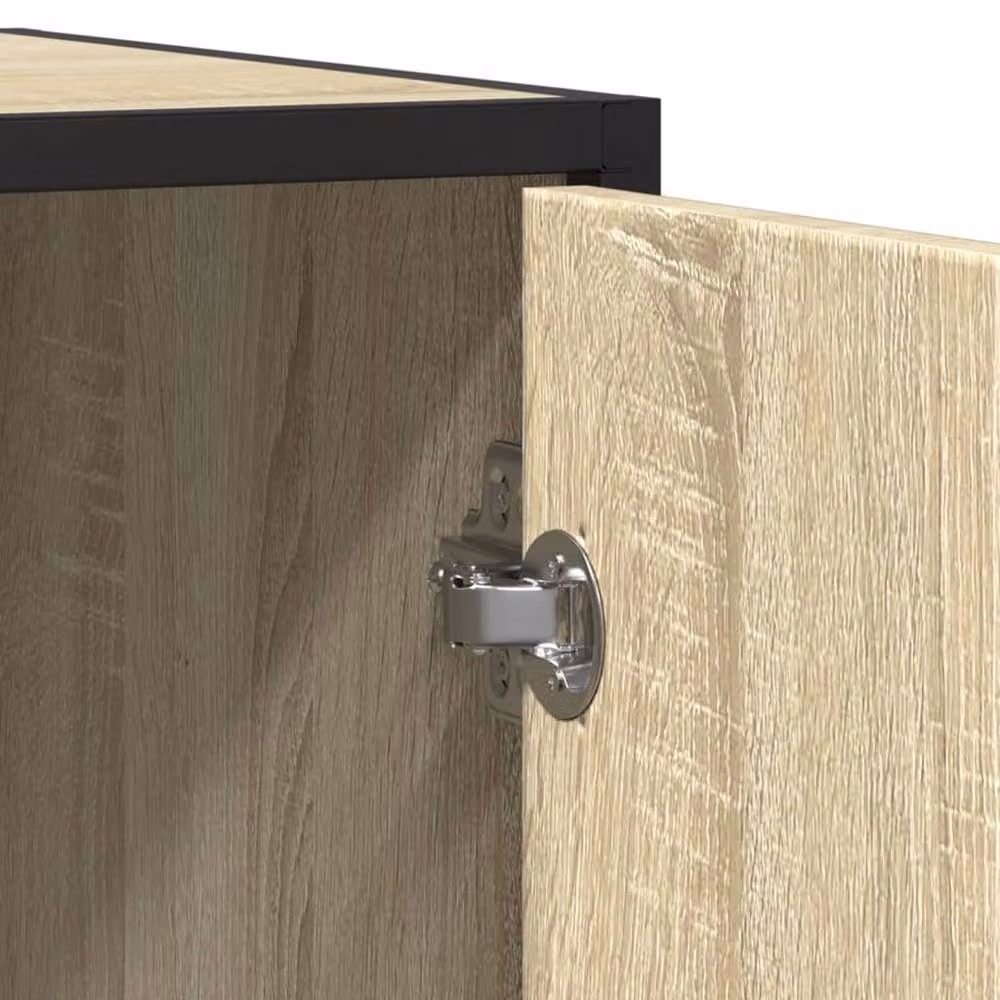 Berkfield Home Sonoma Oak Sideboard in Light Brown, W/D/H: 92 x 35 x 76 cm – 4