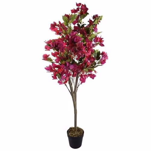 Leaf Design UK Realistic Pink Artificial Blossom Tree, H 120 cm x W 50 cm x D 50 cm – 1