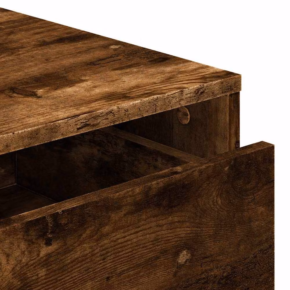 Berkfield Home Classic Corner Chest of Drawers in Smoked Oak Brown, W: 60 cm, D: 41 cm, H: 76 cm – 3