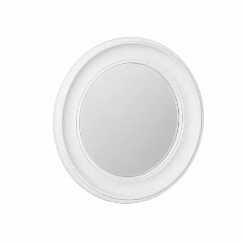 Melody Maison Round Vintage White Wall Mirror W/D/H: 60 x 60 x 60 cm – 5