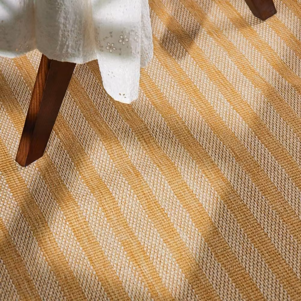 Ted Baker Linley Striped Flatweave Indoor Outdoor Rug in Yellow, W: 160 cm, D: 230 cm – 4