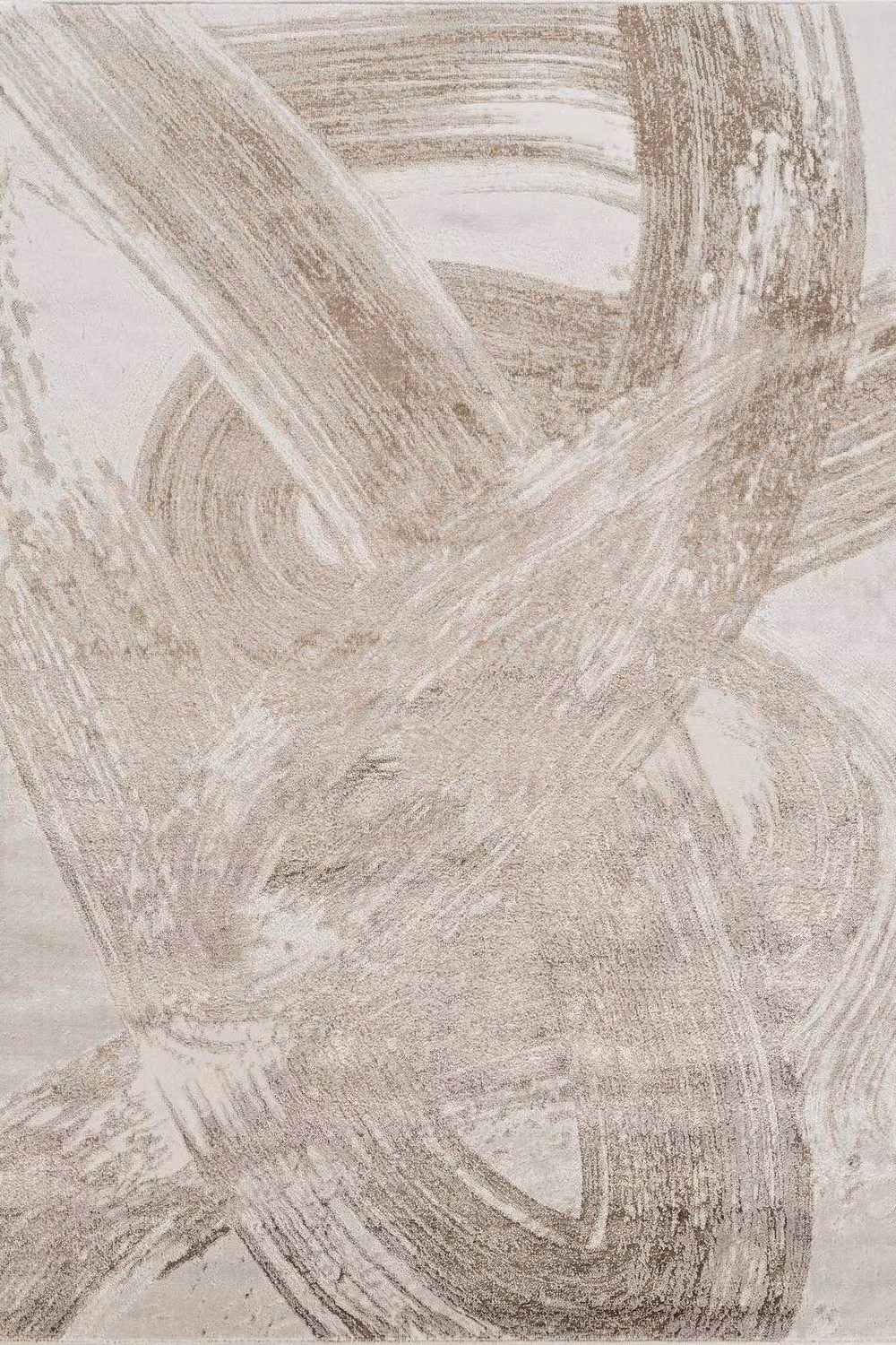 Desire Rugs Elysium Modern Abstract Area Rug in Beige, Gold and Grey, W: 200 cm, D: 290 cm