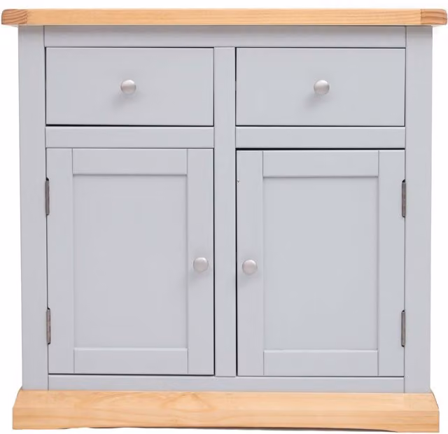 Cabinet Bits Bomporto Grey 2 Door 2 Drawer Sideboard