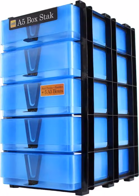 WestonBoxes A5 Craft Storage Unit in Blue – 2