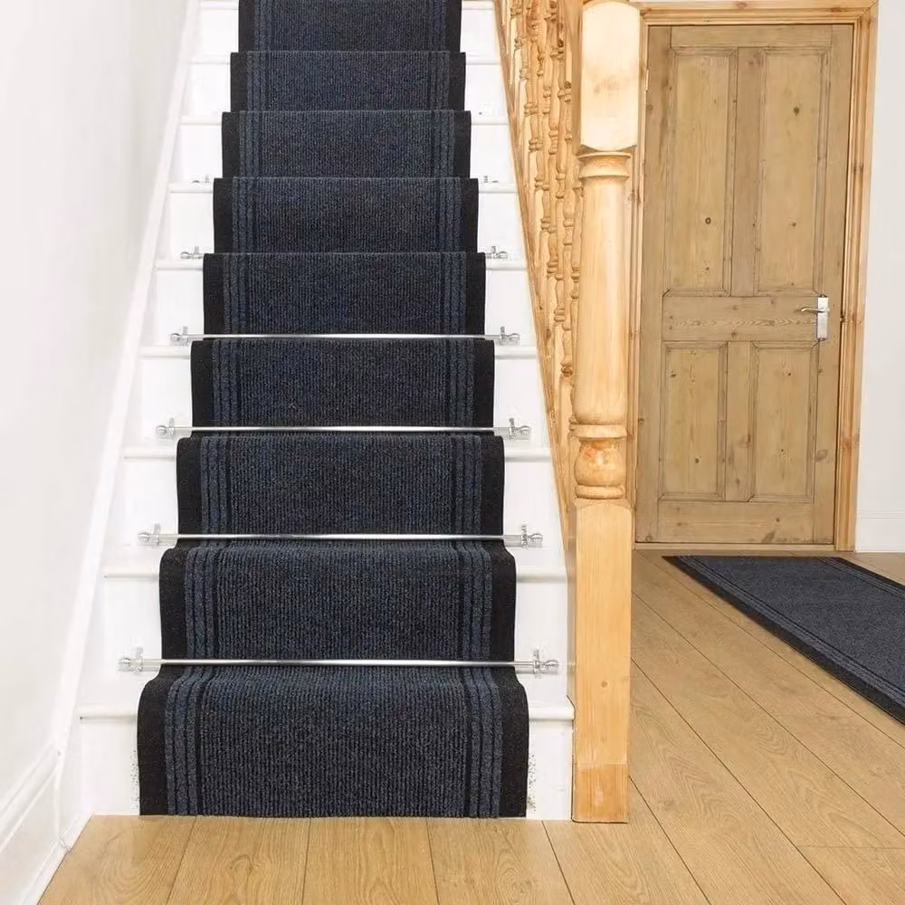 runrug Blue Inca Stair Carpet Runner W: 80 cm, L: 540 cm – 4