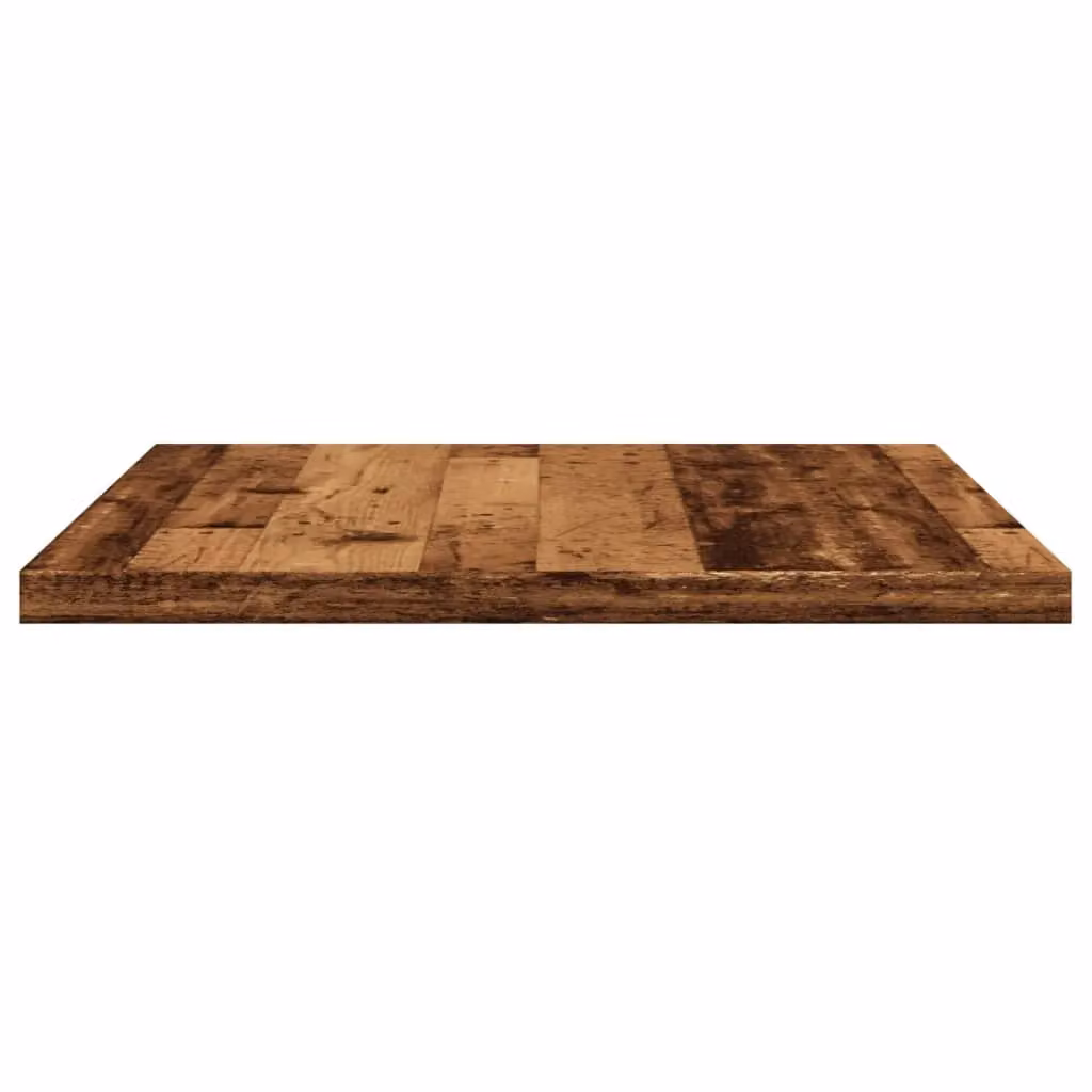 Berkfield Home Set of 4 Wall Mounted Shelves in Brown Old Wood, W: 60 cm, D: 30 cm, H: 1.5 cm – 3