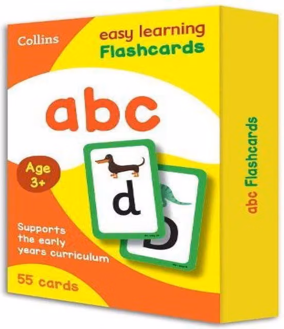Collins Easy Learning ABC Flashcard Book, Multicolour Paper Cards