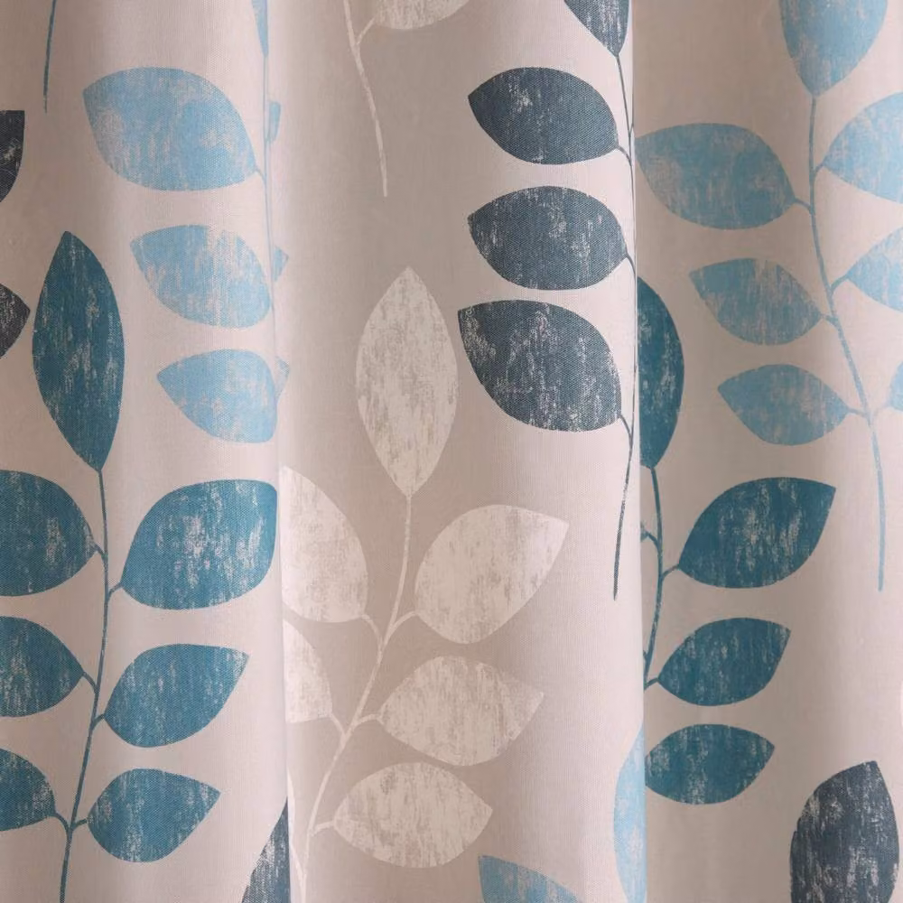 Portfolio Home Springfield Leaf Fully Lined Eyelet Curtain Set in Light Blue, W: 168 cm, H: 183 cm – 3