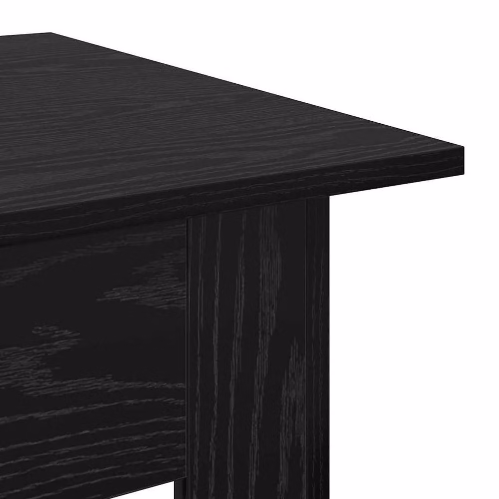 Berkfield Home Elegant Square Coffee Table in Black Oak, W/D/H: 55 x 55 x 42 cm – 6