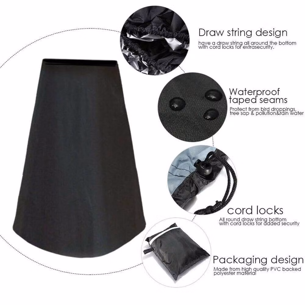 SPETLEK Waterproof Black BBQ Chiminea Cover, W/D/H: 100 x 100 x 122 cm – 2
