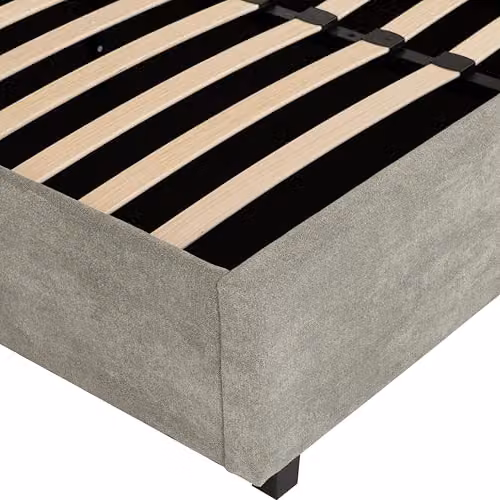 Seconique Amelia Double Storage Ottoman Bed in Grey Fabric, H: 158.5 cm x W: 140 cm x D: 200 cm – 7