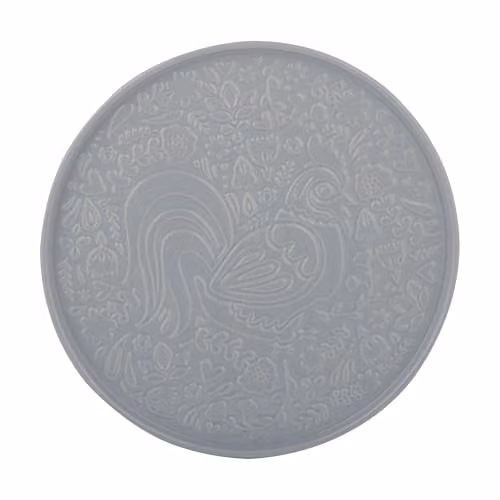 Mason Cash Home to Roost Blue Stoneware Serving Platter, Diameter: 30 cm – 1