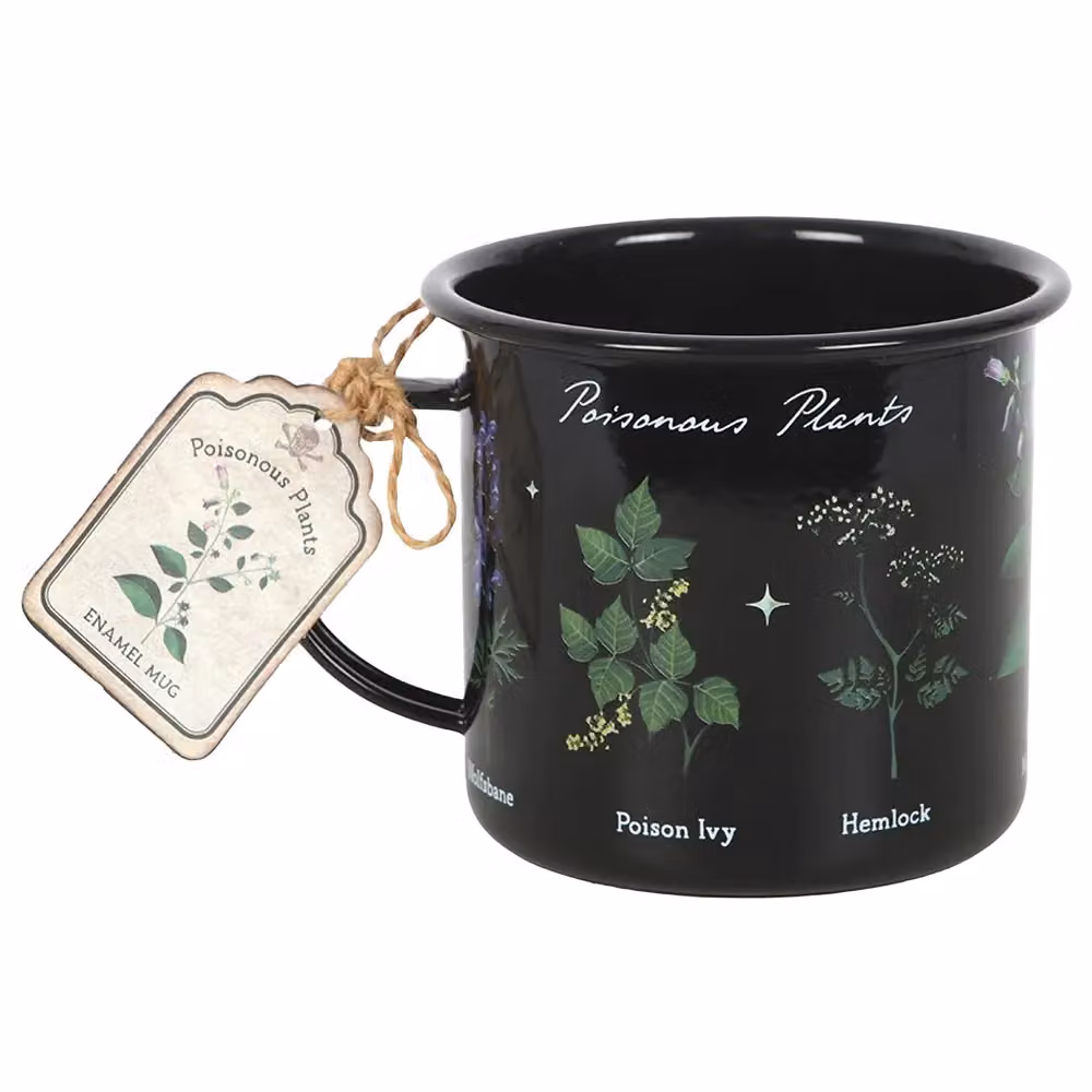 Something Different Poisonous Plants Enamel Mug in Black – 3