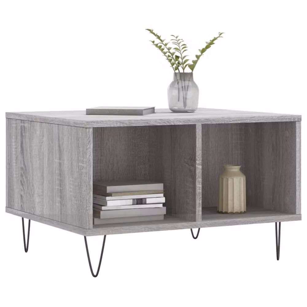 Berkfield Home Grey Sonoma Coffee Table, W: 60 cm, D: 50 cm, H: 36.5 cm – 3