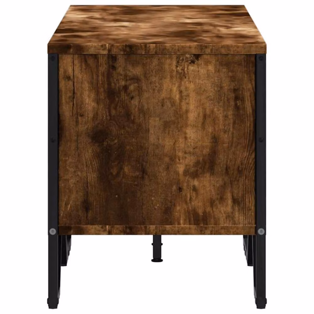 Berkfield Home Smoked Oak TV Cabinet in Brown, W/D/H: 122 x 34 x 41 cm – 3
