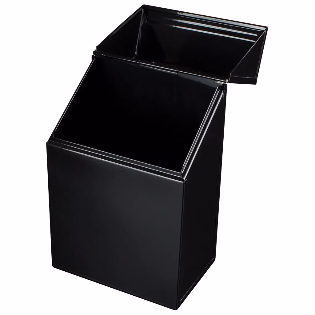 Valiant Metal Firelighter and Pellet Storage Box with Lid, Black – 3