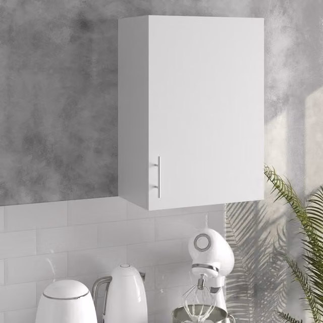 JD Greta Modern White Matt Kitchen Wall Unit with Hinged Doors W/D/H: 50 x 31.3 x 72 cm – 1