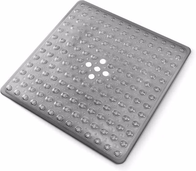 Keplin Non-Slip Square Shower Mat in Grey, W/D/H: 54 x 54 x 54 cm – 1
