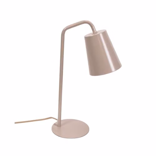 ValueLights Silver Metal Arched Stem Bedside Table Lamp with LED Bulb – 1