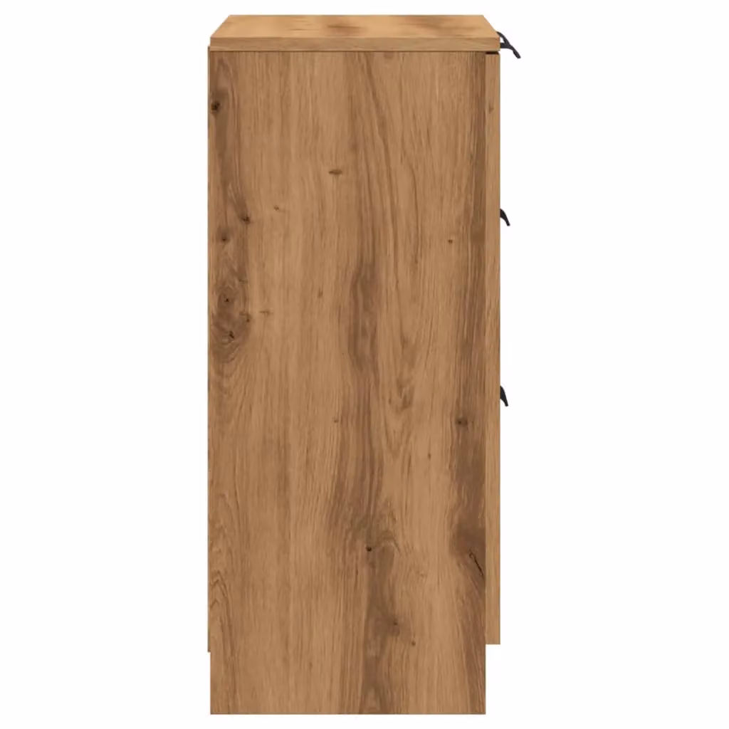 Berkfield Home Artisan Oak Sideboard in Brown, W/D/H: 60 x 30 x 70 cm – 3