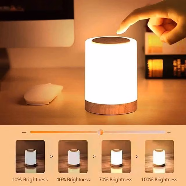 SPETLEK Wireless Dimmable Touch Sensor Night Light in White for Hallway or Bedroom