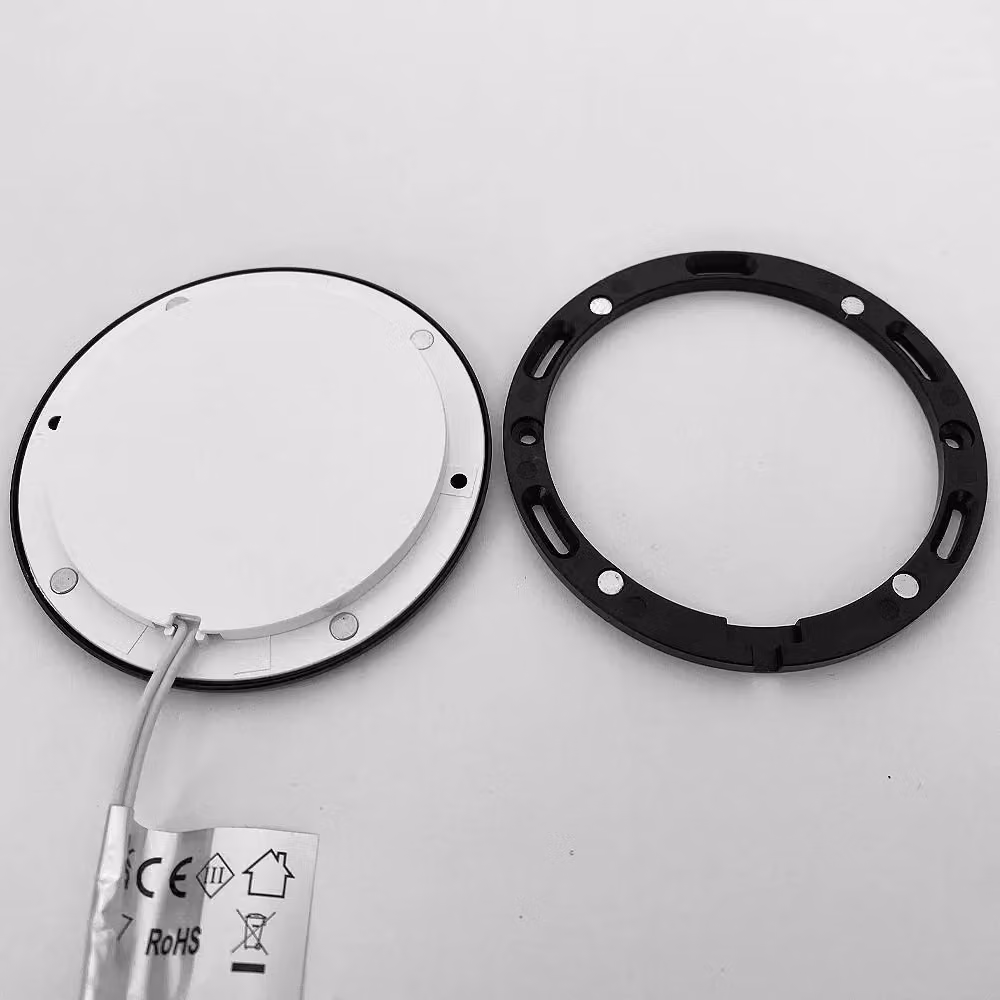 Loops 3x Matt Black Ultra-Slim Round Under Cabinet Kitchen LED Light and Driver Kit with Natural White Diffused Light – 3