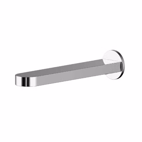 Nuie BIN300 Binsey Modern Round Wall Mounted Bath Spout, Chrome