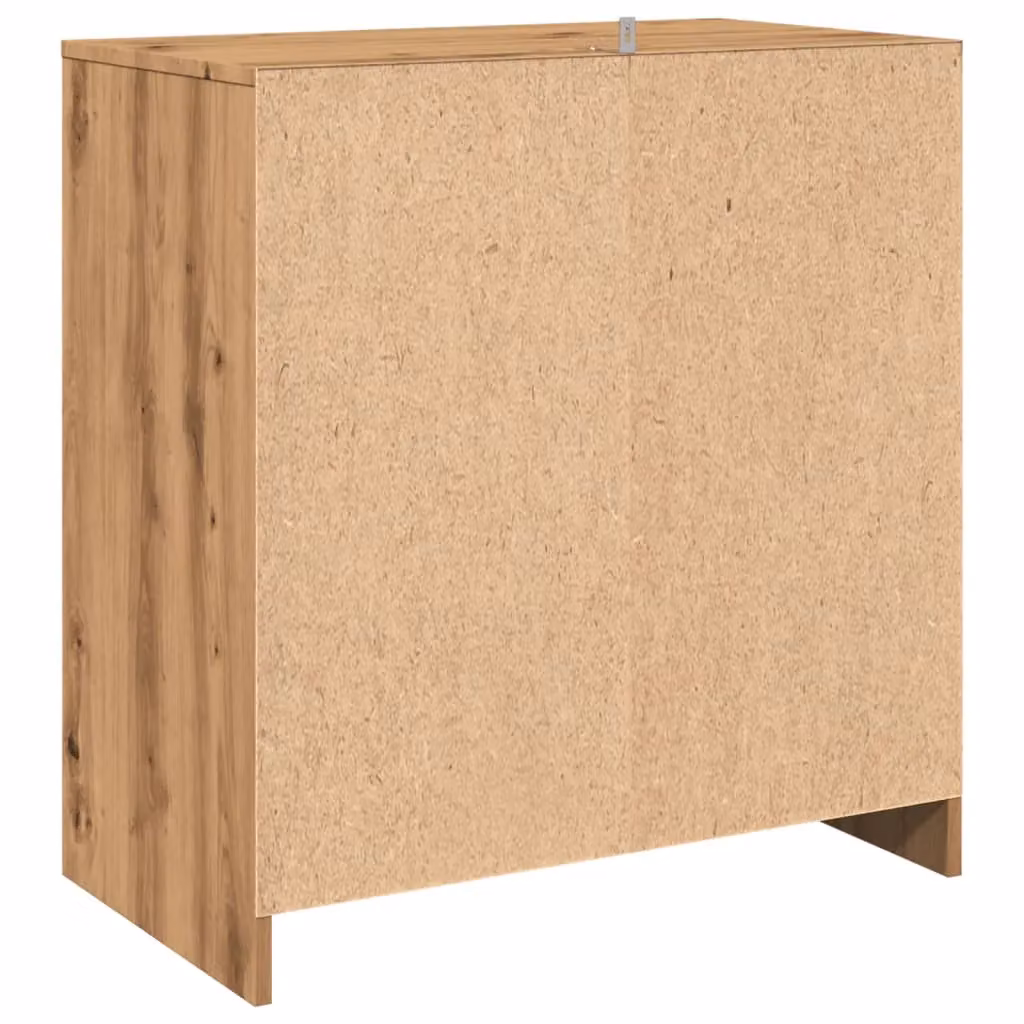 Berkfield Home Artisan Oak Sideboard in Brown, W/D/H: 70 x 41 x 75 cm – 4