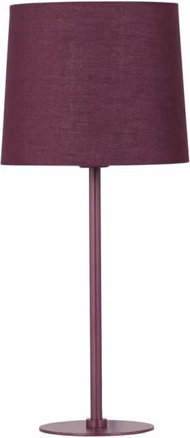 First Choice Lighting Red Table Lamp with Fabric Shade, Height: 40 cm