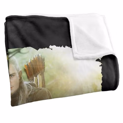Warner Bros. The Lord of the Rings Legolas Super Soft Fleece Throw Blanket, Multicolour, W: 91.44 cm, D: 147 cm – 2