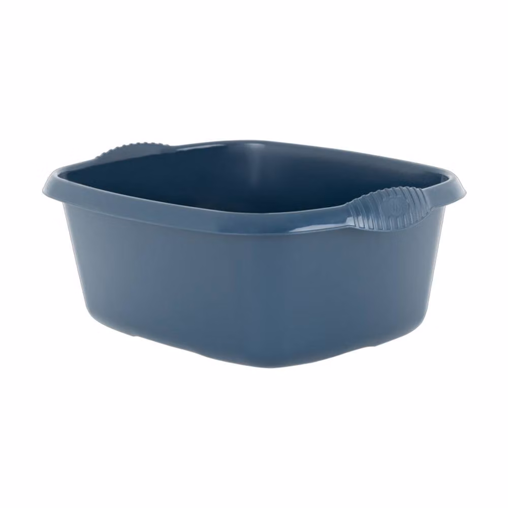 Casa Rectangular Washing Up Bowl in Navy Blue, Width: 39 cm – 2